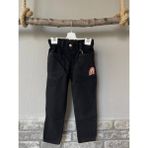 Linoş Kids Kız Çocuk Gökkuşağı Nakış Detaylı Mom Jean Kot Pantolon - 6 - 7 Yaş - Siyah