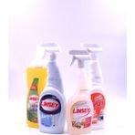 Linsey 4'lü Set, 1 L Sıvı Arap SABUNU&750 ml Banyo TEMIZLEYICI&750 ml Ağır Yağ ÇÖZÜCÜ&500 ml Oda Parfümü