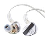 Linsoul 7HZ SONUS 1DD+1BA Çift Sürücü Kulak Monitörü, HiFi Kulak İçi Kulaklık IEM, Çıkarılabilir Üst Düzey Gümüş Kaplama OCC Kablosu, Audiophile için Alüminyum Arka Boşluk, Oyun Kulaklıkları, Müzisyen