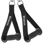 LINSTER Direnç bantları için 2 adet tek elle tutamak, fitness bantları, masif ABS, kablo çekme sapları, çekme kolu, halat çekme, kablo çekme istasyonu veya güç kulesi antrenmanları için ideal