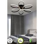 Linup Modern Plafonyer Tavana Sıfır LED Avize Beyaz Işık - Siyah