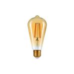 Linway Rustik LED Fılament Ampul Amber 6W - Sarı