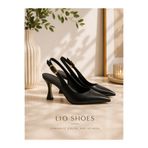 Lio Shoes Siyah Mat Kadın Topuklu Ayakkabı Stiletto Mat
