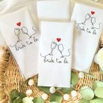 Lion Baskı ve Organizasyon Bride To Be Baskılı Peçete 20 Adet - Beyaz