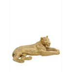 Lion Gold Reçine Dekoratif Obje 113 cm