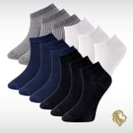 Lion Monroe Saf Bambu Erkek Patik Düz Kısa Asorti Çorap Dikişsiz Premium Kutulu 12'li L5952AZNP SoftAura - Çok Renkli - Standart