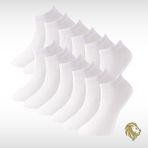 Lion Monroe Saf Bambu Erkek Patik Düz Kısa Beyaz Çorap Dikişsiz Premium Kutulu 12'li L5952AZNP SoftAura - Standart