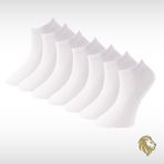 Lion Monroe Saf Bambu Erkek Patik Düz Kısa Beyaz Çorap Dikişsiz Premium Kutulu 7'li L5952AZNP SoftAura - Standart