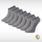Lion Monroe Saf Bambu Erkek Patik Düz Kısa Gri Çorap Dikişsiz Premium Kutulu 7'li L5952AZNP SoftAura - Standart