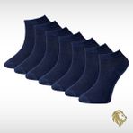 Lion Monroe Saf Bambu Erkek Patik Düz Kısa Lacivert Çorap Dikişsiz Premium Kutulu 7'li L5952AZNP SoftAura - Standart