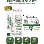 Lion Paw 1-10 kg Köpek Dış Parazit Ense Deri Damlası Pire Bit Kene Iç Parazit Tableti Bitkisel 1 Damla 1 Tablet - Yeşil