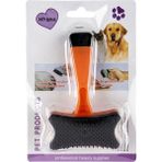 Lion Pet Kedi Tarağı Basmalı Özel Tasarım Turuncu