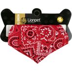 Lion Pet Kedi Tasması Fularlı - Kırmızı