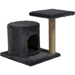 Lion Pet Kedi Tırmalama Evi 52 cm - Ahşap - Bej