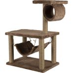 Lion Pet Kedi Tırmalama Hamaklı Yükseklik 80 cm - Kahverengi