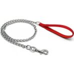 Lion Pet Köpek Orta Irklar Için Zincir Gezdirme Soft Saplı Kalınlık 3 mm Uzunluk 120 cm - 3 mm 120 cm - Kırmızı