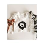 Lion Uzun Kol Çıtçıtlı Organik Bebek Body, 3 Yaş