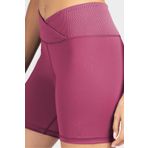 Lioness Activewear Magenta Toparlayıcı Kruvaze Bel Detaylı Bisikletçi Şortu Kısa Spor Tayt Biker