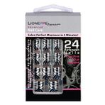 Lionesse Nail Care Salon Perfect 24 Adet Takma Tırnak M-65 Zebra Desen