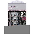 Lionesse Nail Care Salon Perfect 24 Adet Takma Tırnak M-65 Zebra