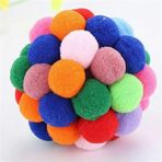 LionPets 6.5 cm Renkli Peluş Toplar Kedi Oyuncağı