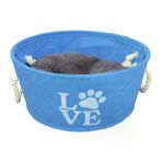 LionPets Keçe 45 cm Mavi Kedi ve Köpek Yatağı