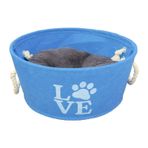 LionPets Keçe 55 cm Mavi Kedi ve Köpek Yatağı