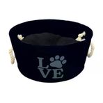 LionPets Keçe 60 cm Lacivert Kedi ve Köpek Yatağı