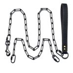 LionWay Orta Büyük Köpekler için Rahat Yumuşak Yastıklı Saplı Köpek Tasması (5FT Ayarlanabilir Köpek Zinciri Tasması)