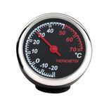 LIOOBO Otomobil Elektronik Saat Işıklı Mekanik Saat Termometre Higrometre Çelik Çekirdek İşaretleyici Araba için (Termometre)