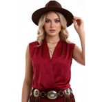 Lior Design Kadın V Yakalı Rahat Kesim Pileli Şık Bluz