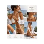 Liora De Mar Premium İnci Takı Seti Choker Kolye Bileklik Halhal Kombini