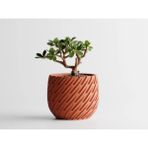 Lioren Dekoratif Saksı - Siyah Modern Modern Bitki Saksısı 18 cm - 215x215x180mm