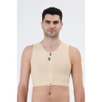 Lipoteks Erkek Jinekomasti Kısa Korse CM01 - Bej - Ten - 3XL