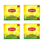 Lipton Doğu Karadeniz Bergamot Aromalı Bardak Süzen Poşet Siyah Çay 100'Lü Paket X 4 Adet