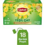 Lipton Osmantus Çiçek Bahçesi Aromalı Yeşil Çay 18LI - Bitki Çayı