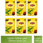 Lipton Yellow Label Dökme Siyah Çay 1000 gr x 6 Adet Doğal Yaprak Çay Aromasıyla Yüksek Kalite - 1 kg