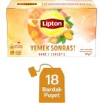 Lipton Yemek Sonrası Nane ve Zencefil Bitki Çayı Karışımı 18LI