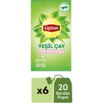Lipton Yumuşak Içimli Yeşil Çay 20 Süzen Poşet Çay 6'lı