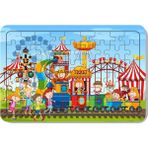 Lipyos 54 Parça Ahşap Puzzle Lunapark ve Tren