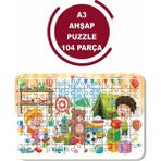 Lipyos Baby Puzzle, Ilk Puzzlem, Sevimli Hayvanlar Seti - 2 MAKET144