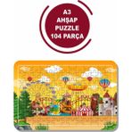 Lipyos Baskı Atölyesi Lunapark A3 104 Parça Puzzle, Oyuncak, Yapboz