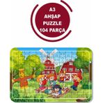 Lipyos Çiftlikte Tatil A3 104 Parça Puzzle, Oyuncak, Yapboz