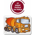 Lipyos Çimento Kamyonu A3 104 Parça Puzzle, Oyuncak, Yapboz