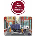 Lipyos Çöp Kamyonu A3 104 Parça Puzzle, Oyuncak, Yapboz