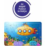 Lipyos Denizalt Ive Deniz Canlıları A4 54 Parça Puzzle, Oyuncak, Yapboz
