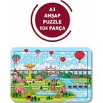 Lipyos Lunapark A3 104 Parça Puzzle, Oyuncak, Yapboz