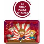 Lipyos Müzik ve Dans A3 104 Parça Puzzle, Oyuncak, Yapboz