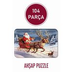 LİPYOS Noel Baba, Kardan Adam, Yılbaşı, Hediyelik 104 Parça Puzzle 104-1704