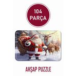 Lipyos Noel Baba, Kardan Adam, Yılbaşı, Hediyelik 104 Parça Puzzle 1703